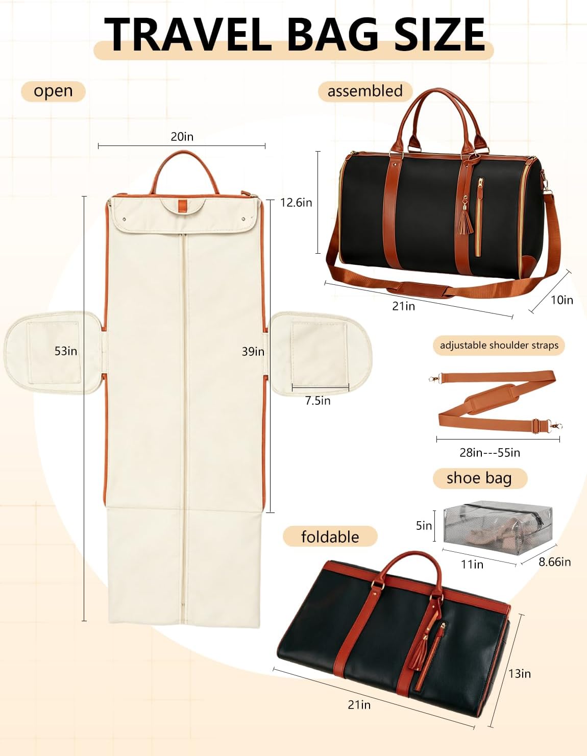 NorthPeak Trolley waterproof travel clothing bag