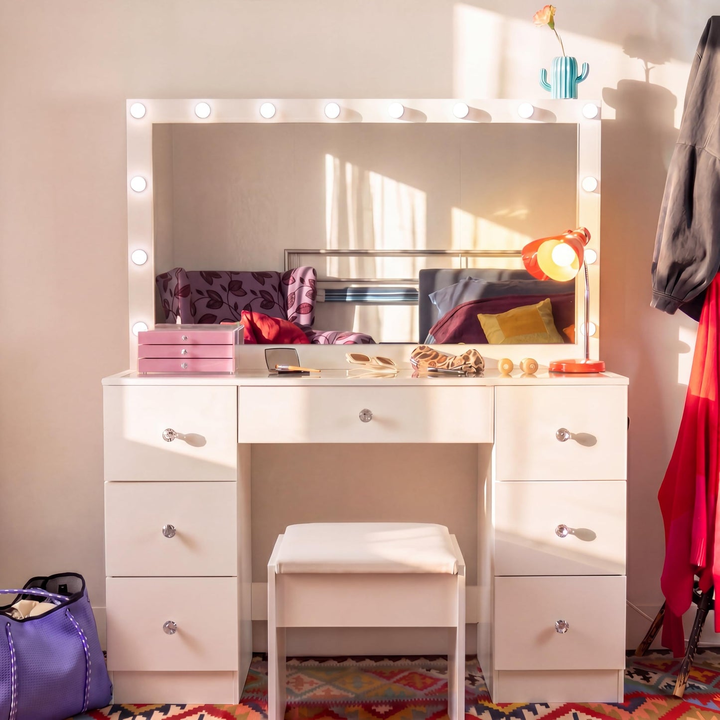 Luna LED Vanity Desk