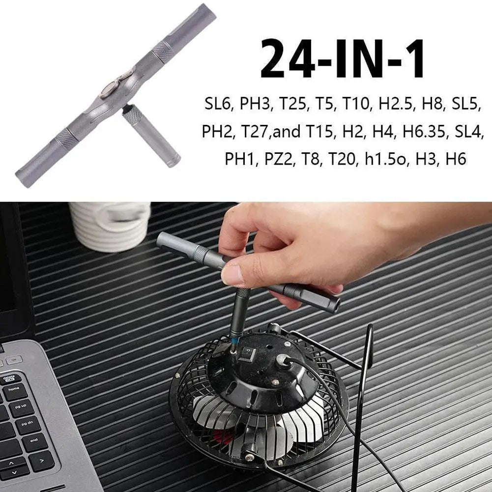 24-in-1 Ratchet Magnetic Screwdriver Set