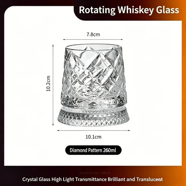 360° SPINNING WHISKEY GLASS