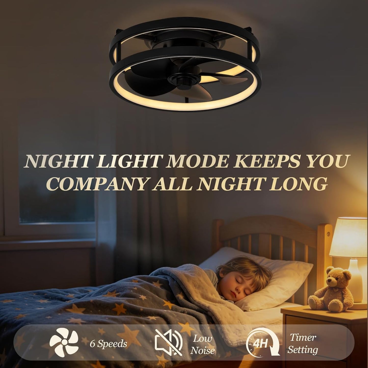13" Low Profile Fan Light