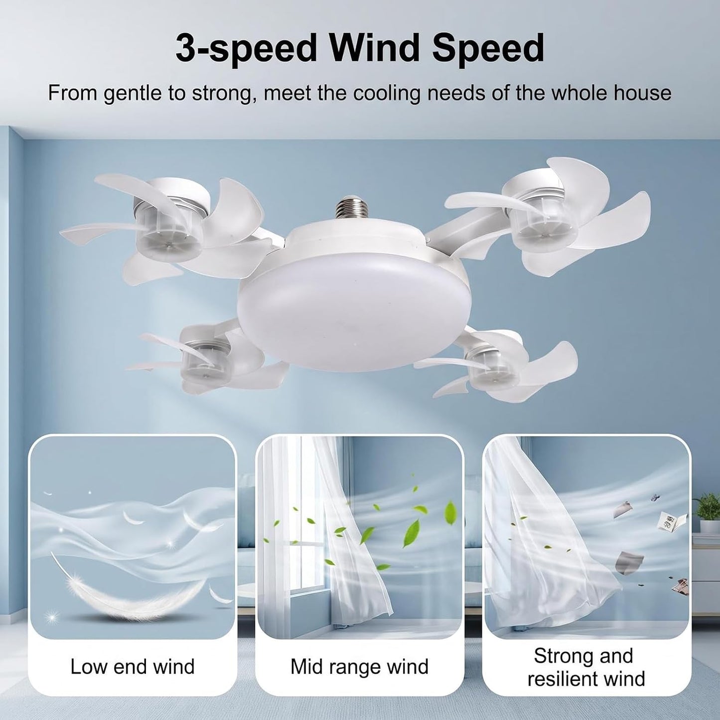 E27 LED Ceiling Fan Light