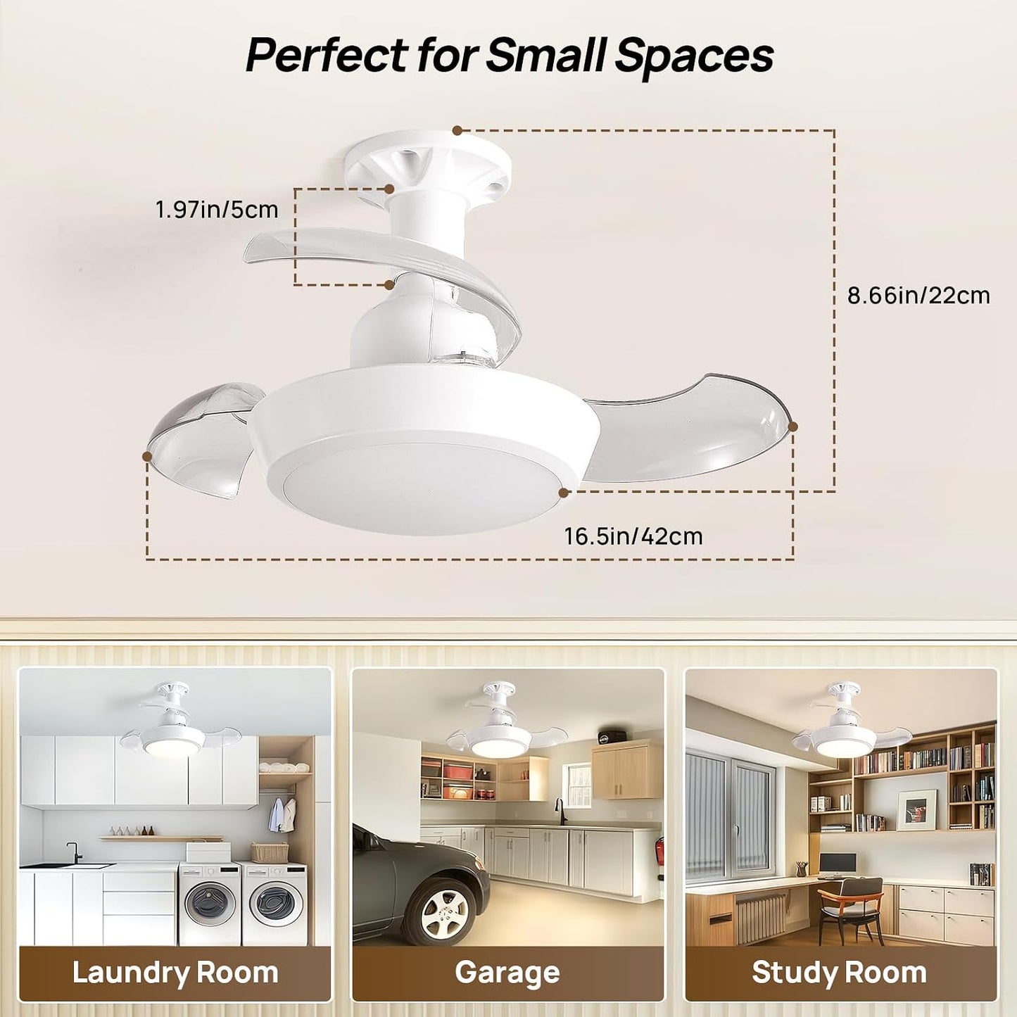 Retractable Socket Fan Light