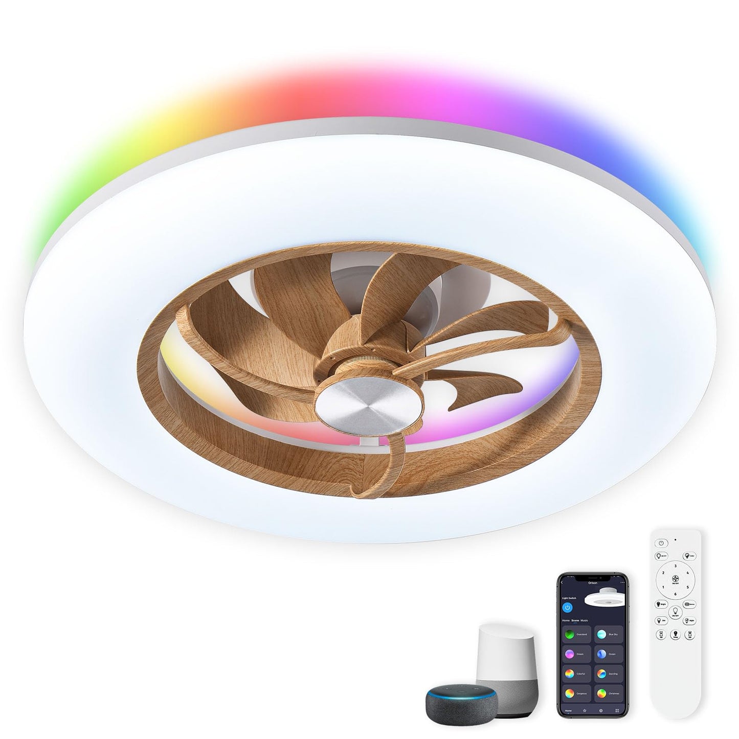 22" Ceiling Fan with Light