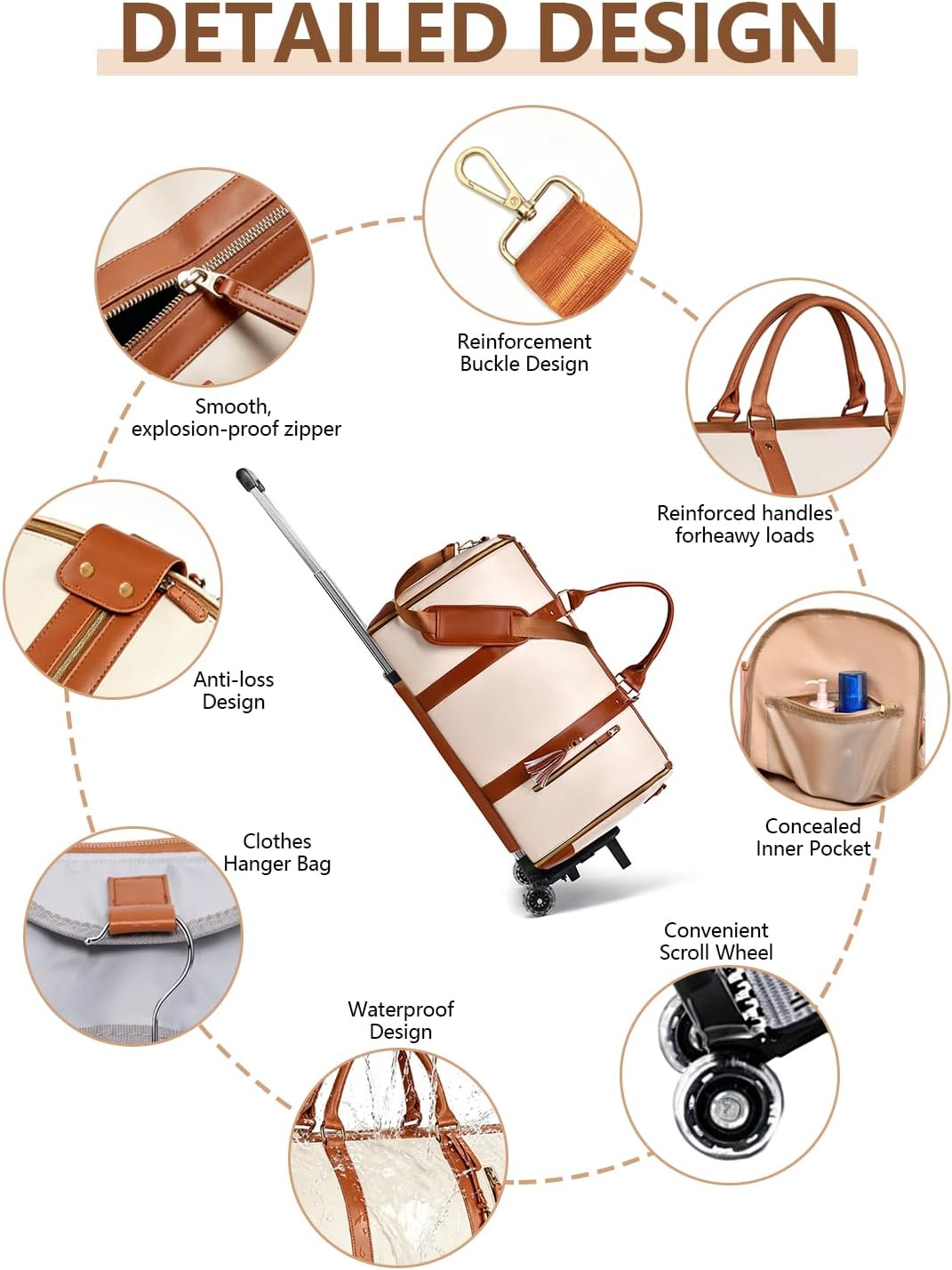NorthPeak Trolley waterproof travel clothing bag