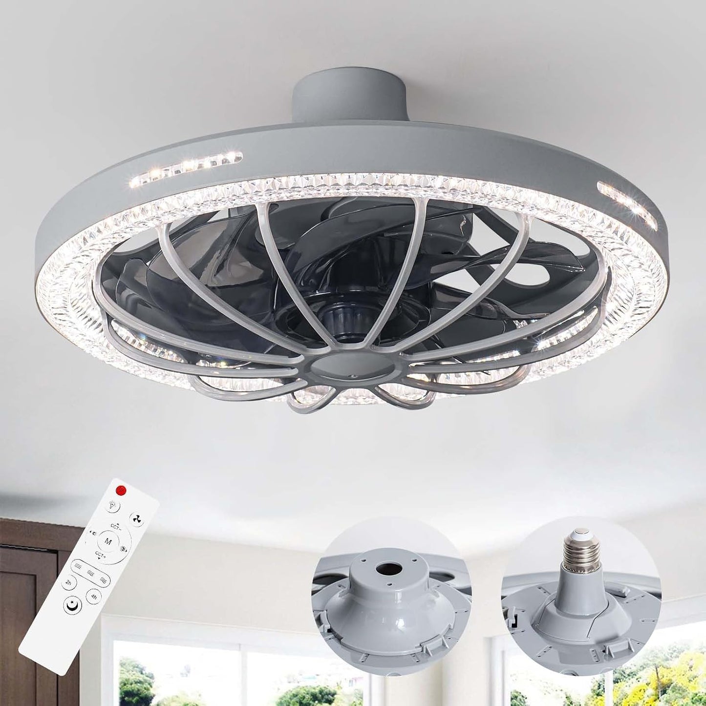 13" E26 Socket Fan Light