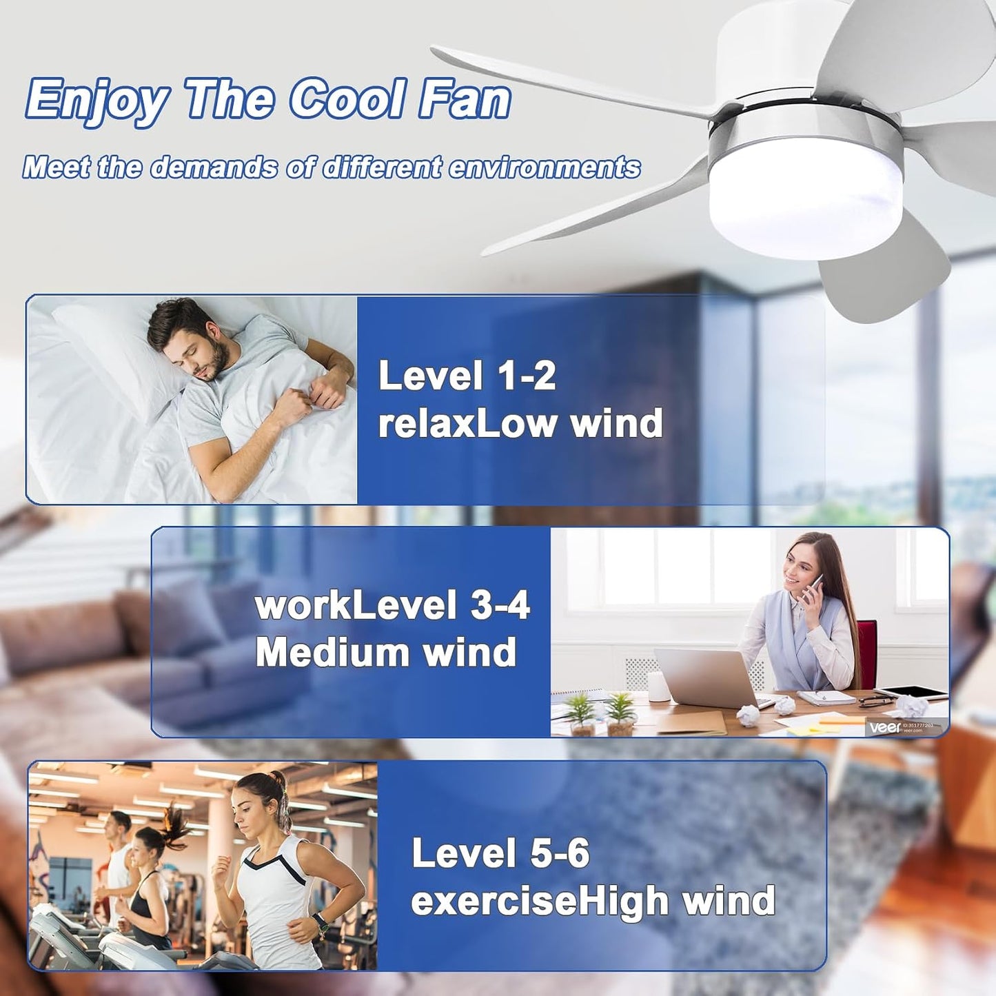 Socket Fan Light with Remote