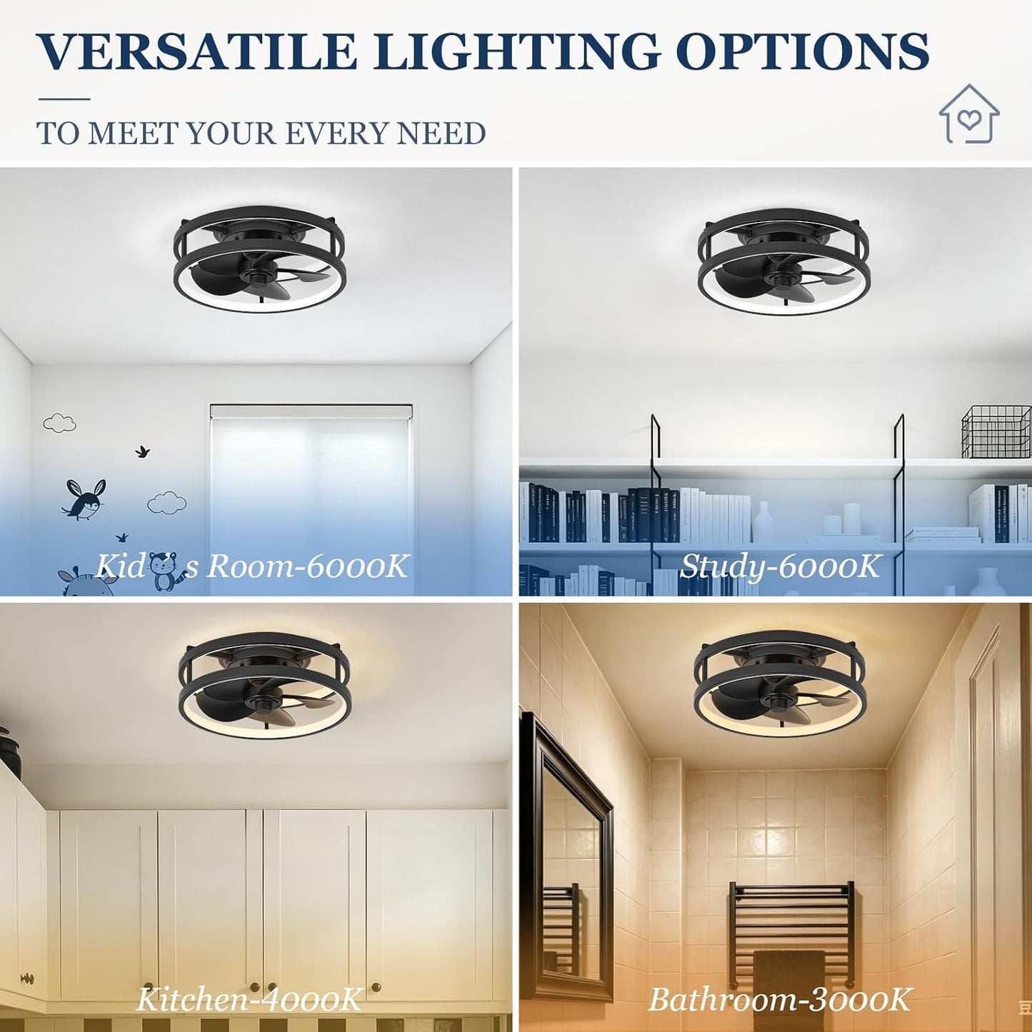 13" Low Profile Fan Light