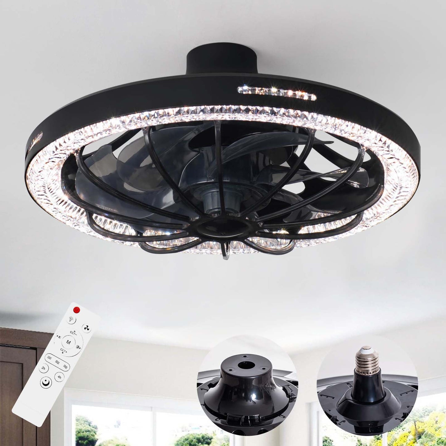 13" E26 Socket Fan Light
