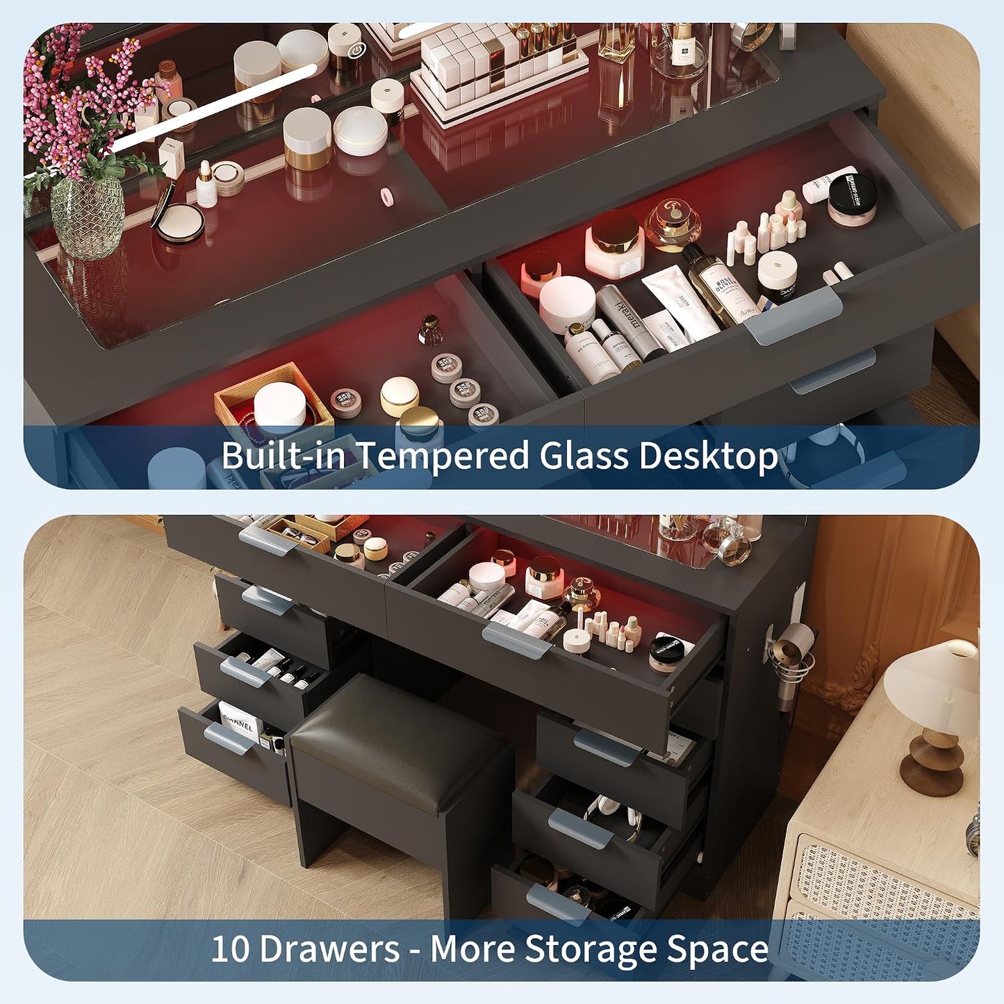 LED Makeup Vanity Desk