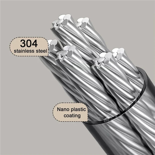 4.2M Retractable Clothesline – Stainless Steel & Portable